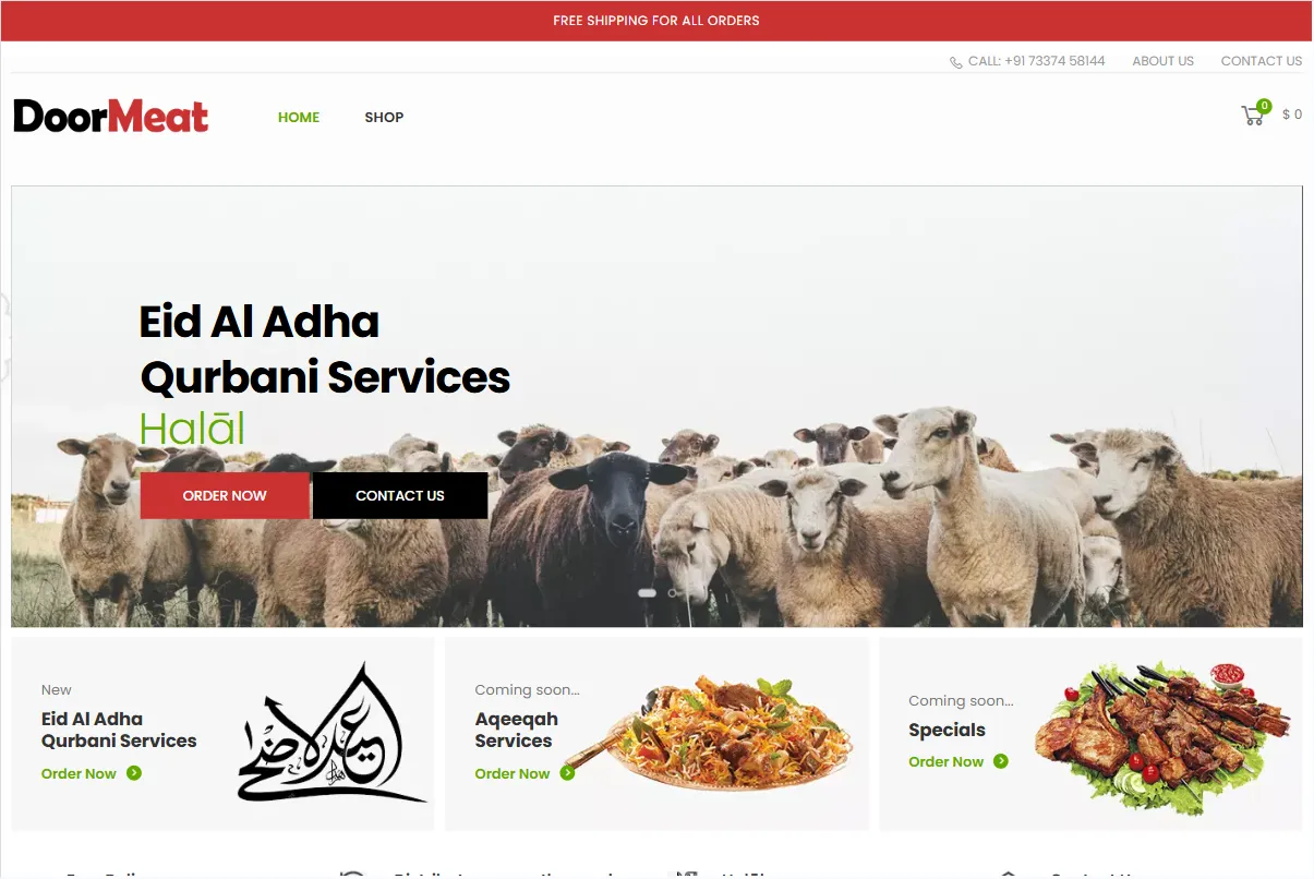 Door Meat | E-Commerce Development